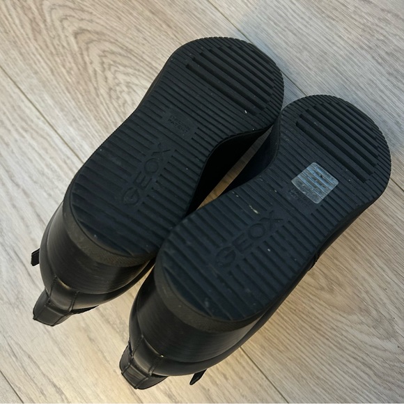 GEOX Black Genuine Leather Boots - Picture 12 of 14